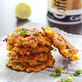 Mexican Spicy Corn Fritters