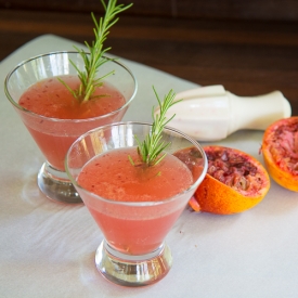 Blood Orange Rosemary Fizz Cocktail