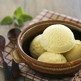 Sweet Corn Basil Ice Cream