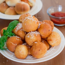 Baked or Fried Pizza Balls