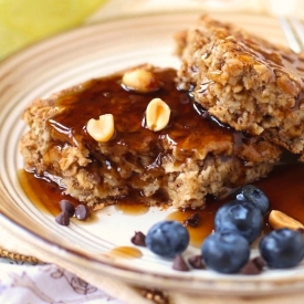 Gluten Free PB Baked Oatmeal