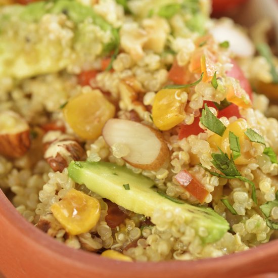 Peruvian Quinoa Salad With Avocado