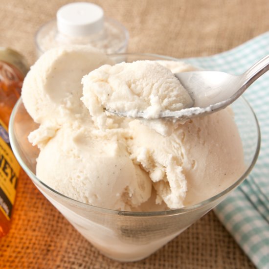 Honey Vanilla Ice Cream No Eggs