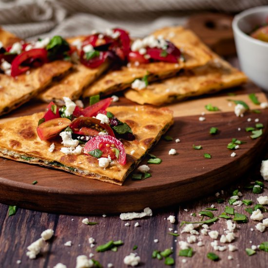 Greek Breakfast Quesadilla