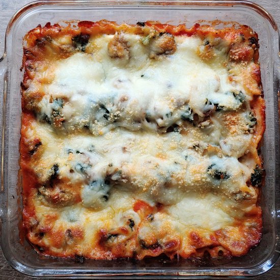 Mushroom Kale Lasagna Flavorful Eats