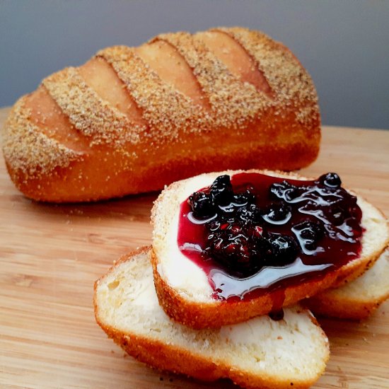 French corn bread loaf